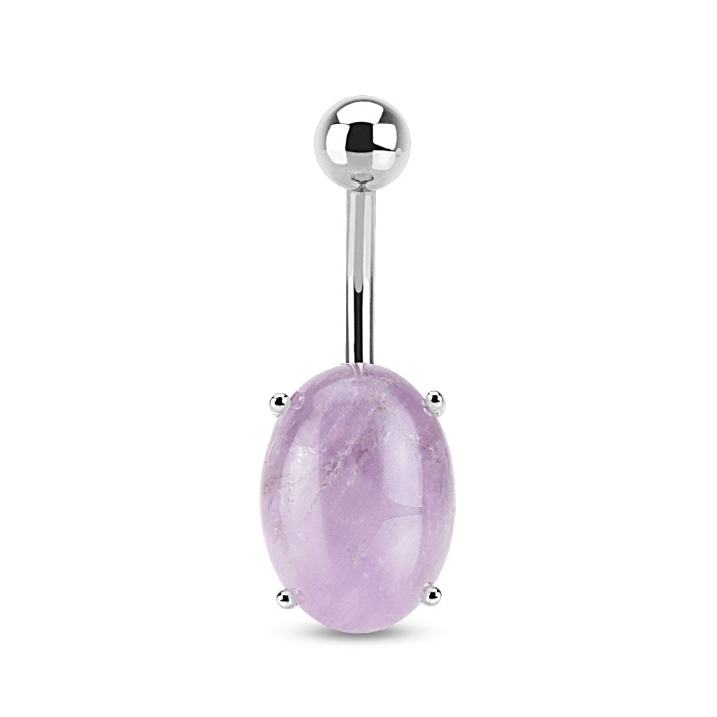 Amethyst Belly Button Ring